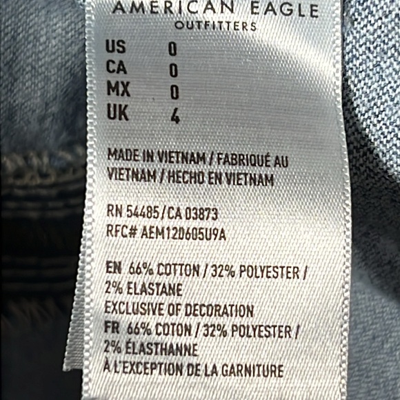 American eagle denim jumper size 0 - Picture 10 of 10
